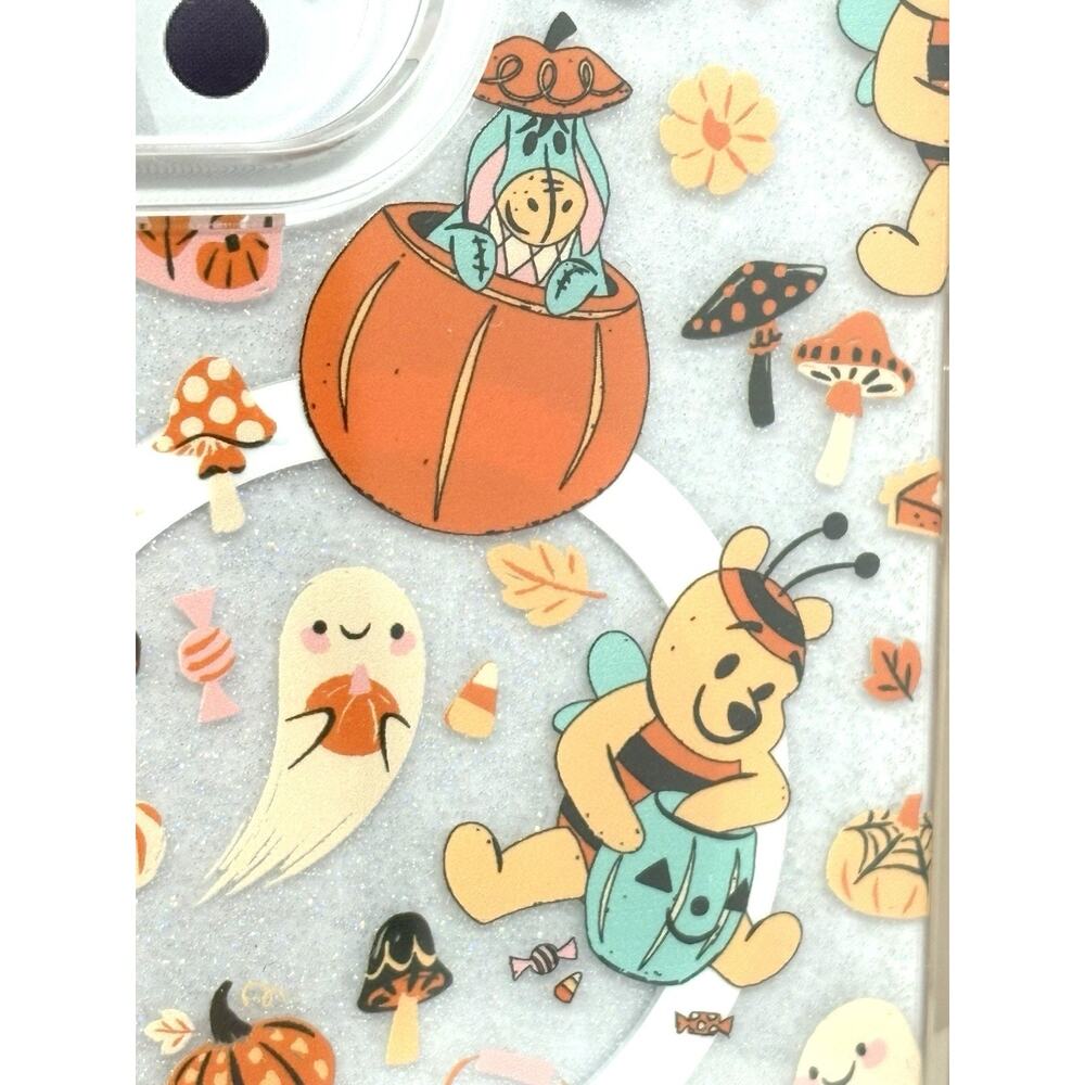 Disney Winnie the Pooh Halloween iPhone 16 Pro Max Case Skinny Dip Glitter NIB - Picture 4 of 11